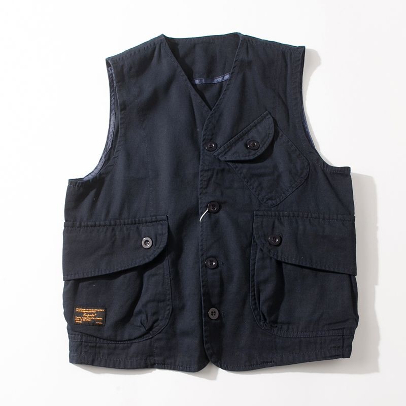 ญี่ปุ่น Multi-Pocket Tooling Vest สไตล์ Unisex รูปที่ 3
