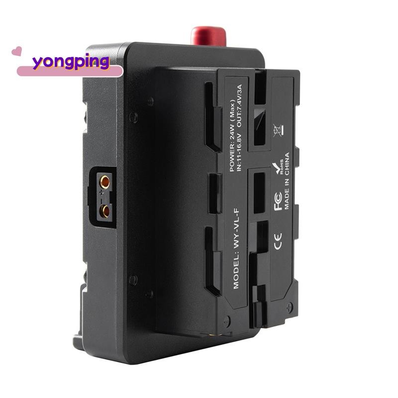 Power Adapter Mount Plate สําหรับ Mini Nano V/V Mount แบตเตอรี่ NP-F NP-F960 NP-F970,D-Tap สําหรับกล