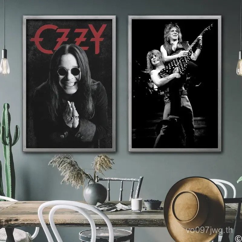 Ozzy osbourne นักร้องตกแต่งผ้าใบโปสเตอร์ Room Bar Cafe Decor ของขวัญพิมพ์ Art Wall ภาพวาด STRU
