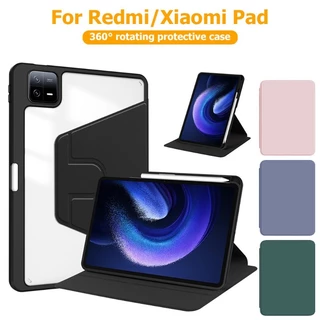 เคสป้องกัน Xiaomi Pad อะคริลิกหมุนได้ 360 องศา For Xiaomi Pad SE Pad 5/7 Pro redmi Pad 2 2025 Case poco Pad เคสแท็บแล็ต