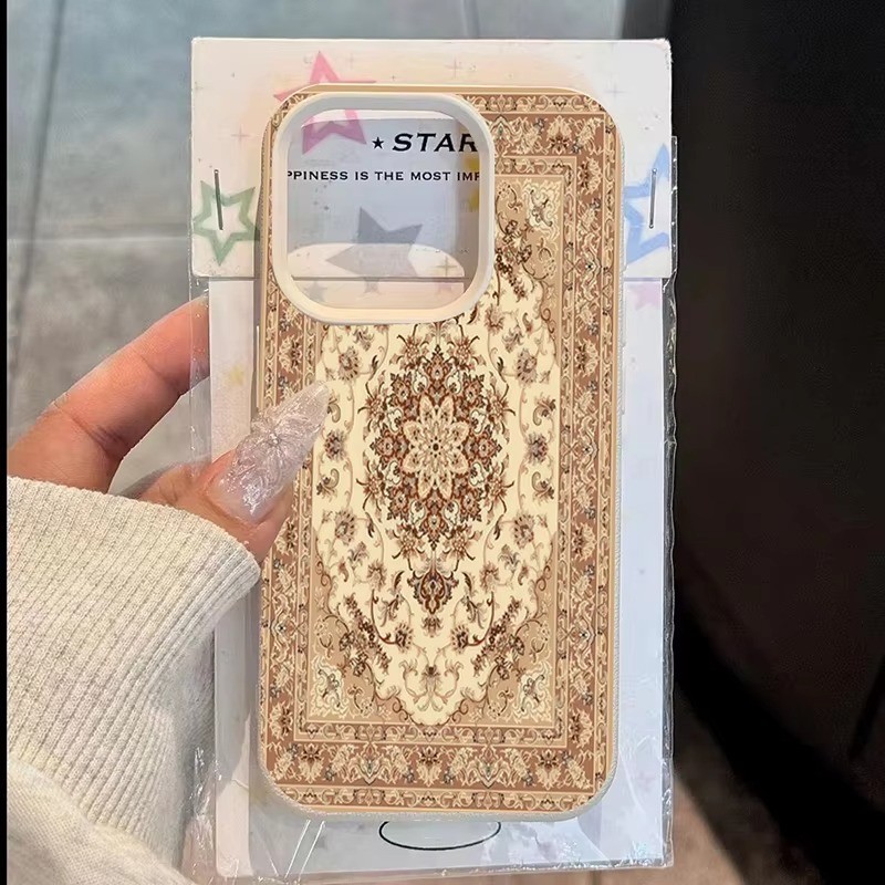 ปลอกสําหรับ iPhone 11 16 14 15 12 13 Pro Max 17AIR 16e 14 15 Plus XR X XS Max Retro ชาติพันธุ์ Totem ออกแบบ Lichey รูปแบบซิลิโคนกันกระแทกนุ่ม