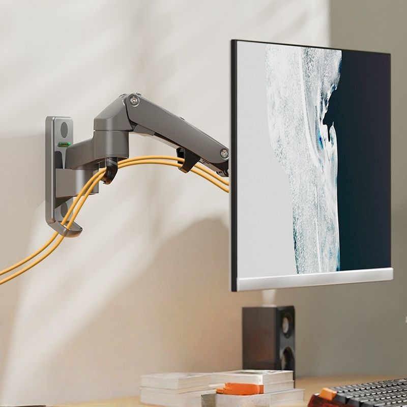 NB F120/F150 ขาตั้งจอภาพติดผนังหน้าจอแสดงผลคอมพิวเตอร์ยกหมุนแบบพับเก็บได้57-117ซม.