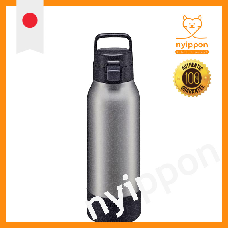 Tiger Thermos Water Bottle 1.2 Liters with Handle, Easy One-Handed One-Touch Opening, Vacuum Insulat