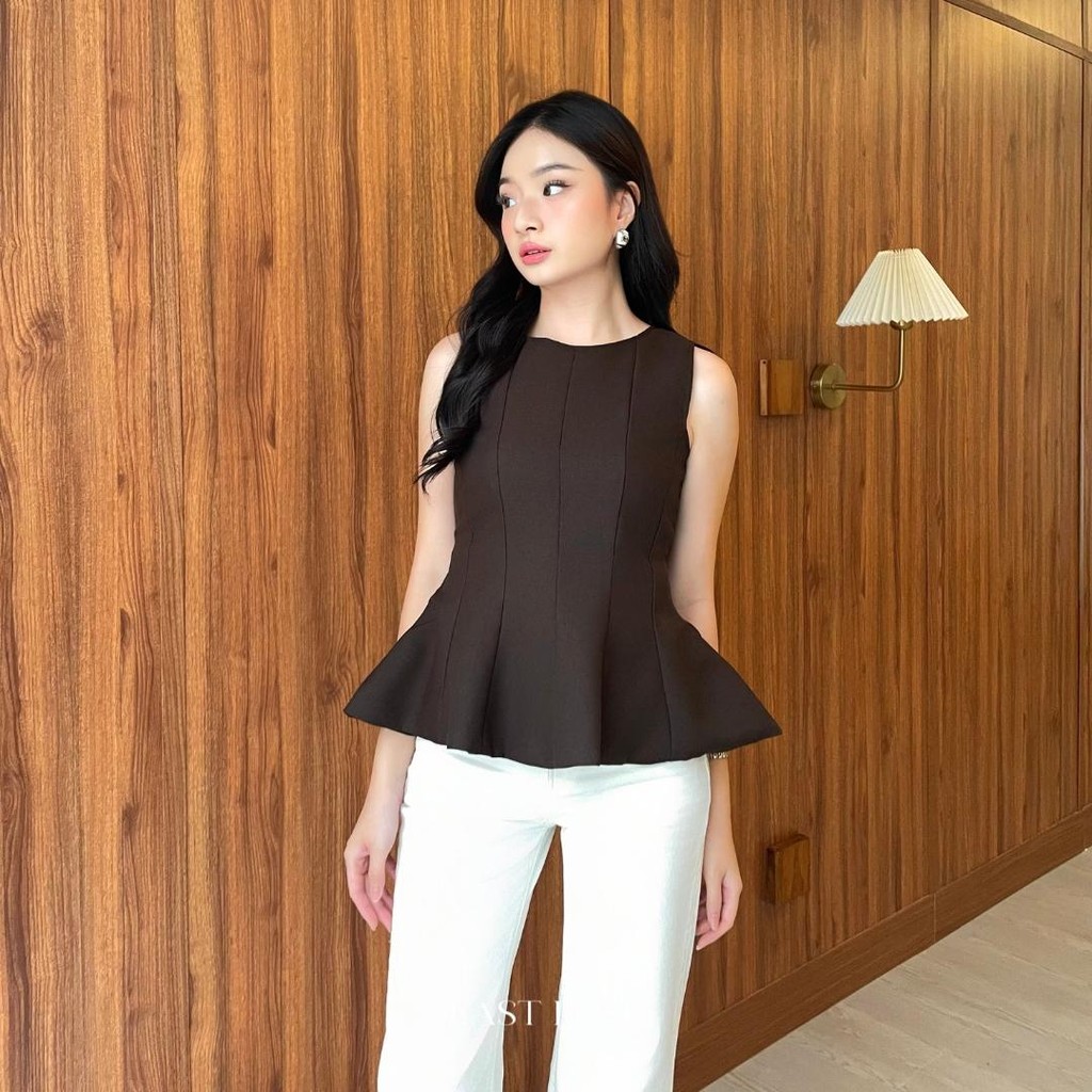 เสื้อ Prudence | เสื้อท็อปผู้หญิง | เสื้อ Peplum | เสื้อ | เสื้อผู้หญิง