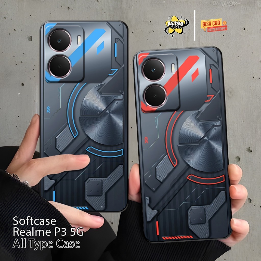 HP Realme P3 5G ใหม่พรีเมี่ยมหรูหราพิมพ์กรณี - Realme C71 Geming Motif Softcase/Realme C75/Realme 14