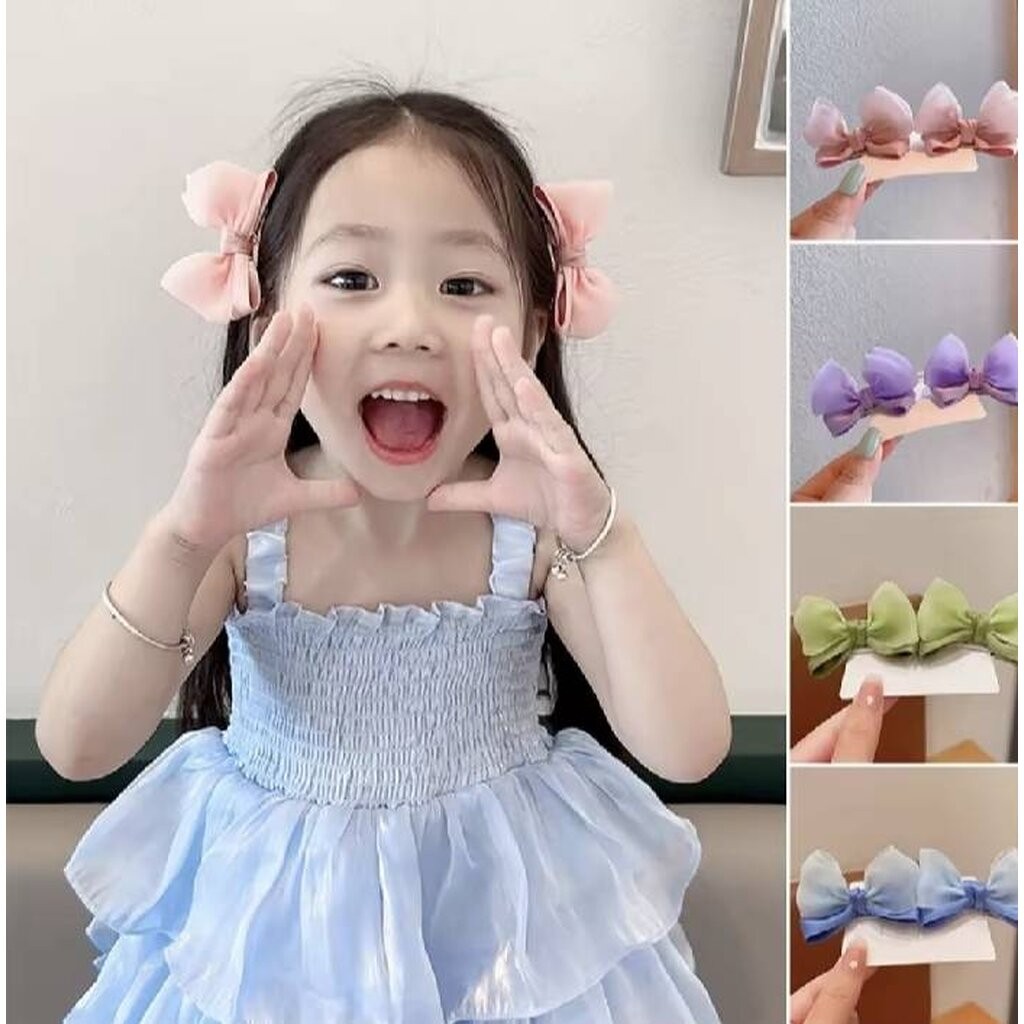 💗มาหยากิ๊ฟช้อป💗กิ๊บโบว์ติดผม สีหวาน น่ารัก แฟชั่นประดับผม ขนาดตัวกิ๊บ 5 ซ.ม.