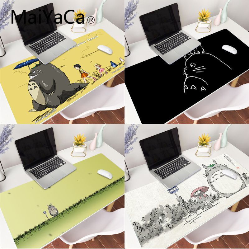 MaiYaCa My Neighbor Totoro แล็ปท็อปเมาส์สําหรับเล่นเกม Mouse Pad ขนาดใหญ่ Deak Mat 700x300 มม.สําหรั