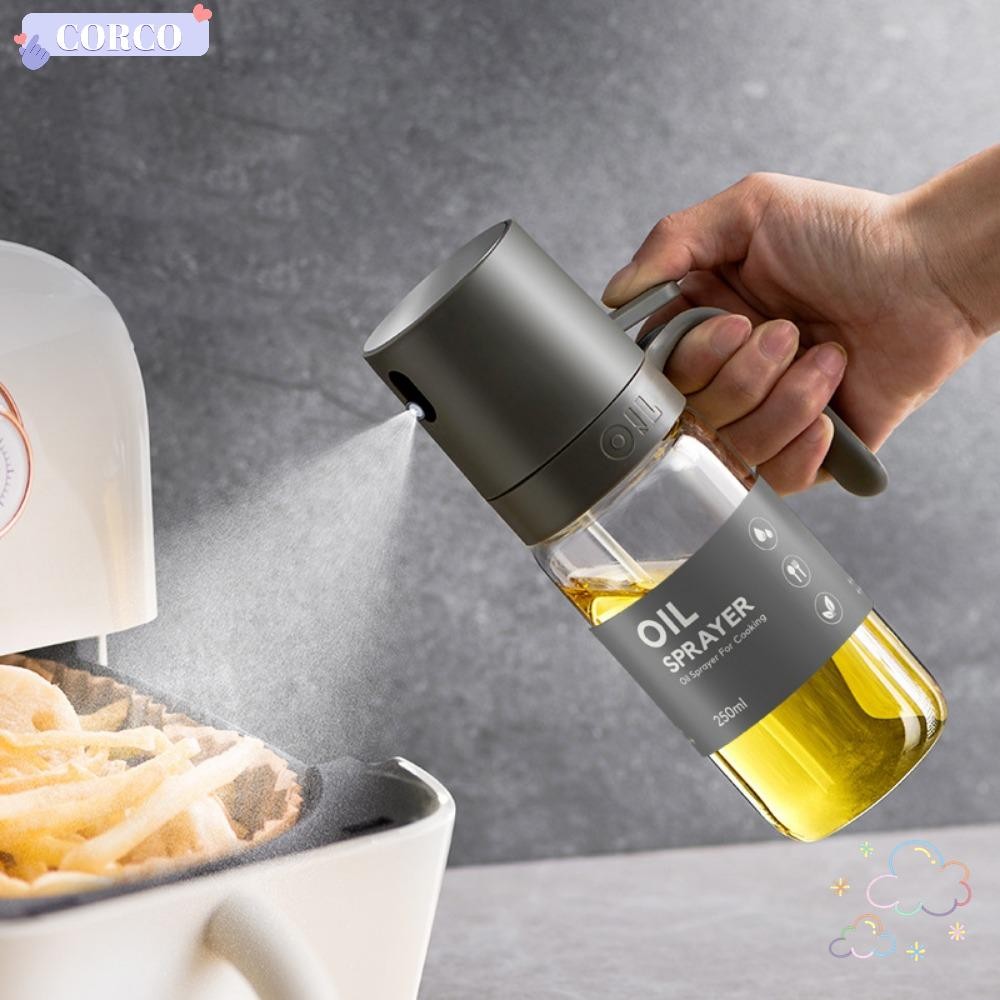 CORCO 250ML ขวดสเปรย์น้ํามันสําหรับ Air Fryer Baking Cooking Oil Sprayer