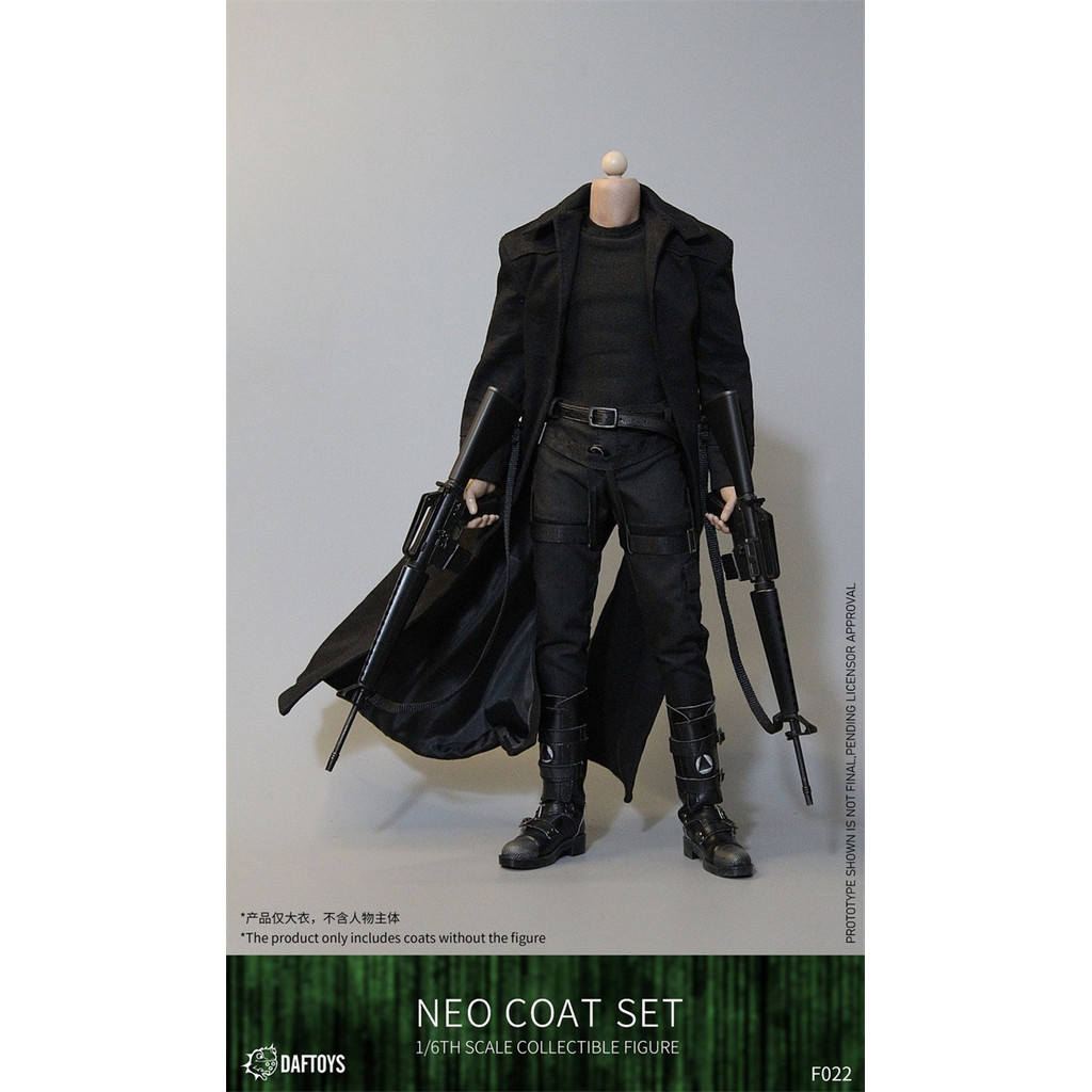 [ระดับไฮเอนด์] พร้อมสต็อก DAFTOYS 1/6 F022 Hacking Empire Coat Jacket เสื้อคลุมไม่มีชายหัวแกะสลัก Bo
