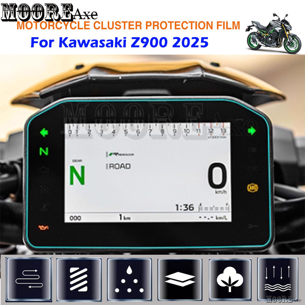 Mooreaxe สําหรับ Zontes 150X 2026 Motorycle Speedometer เครื่องมือป้องกัน Dash ฟิล์มเปลี่ยน Cluster Dashboard หน้าจอป้องกันฟิล์ม YBM71