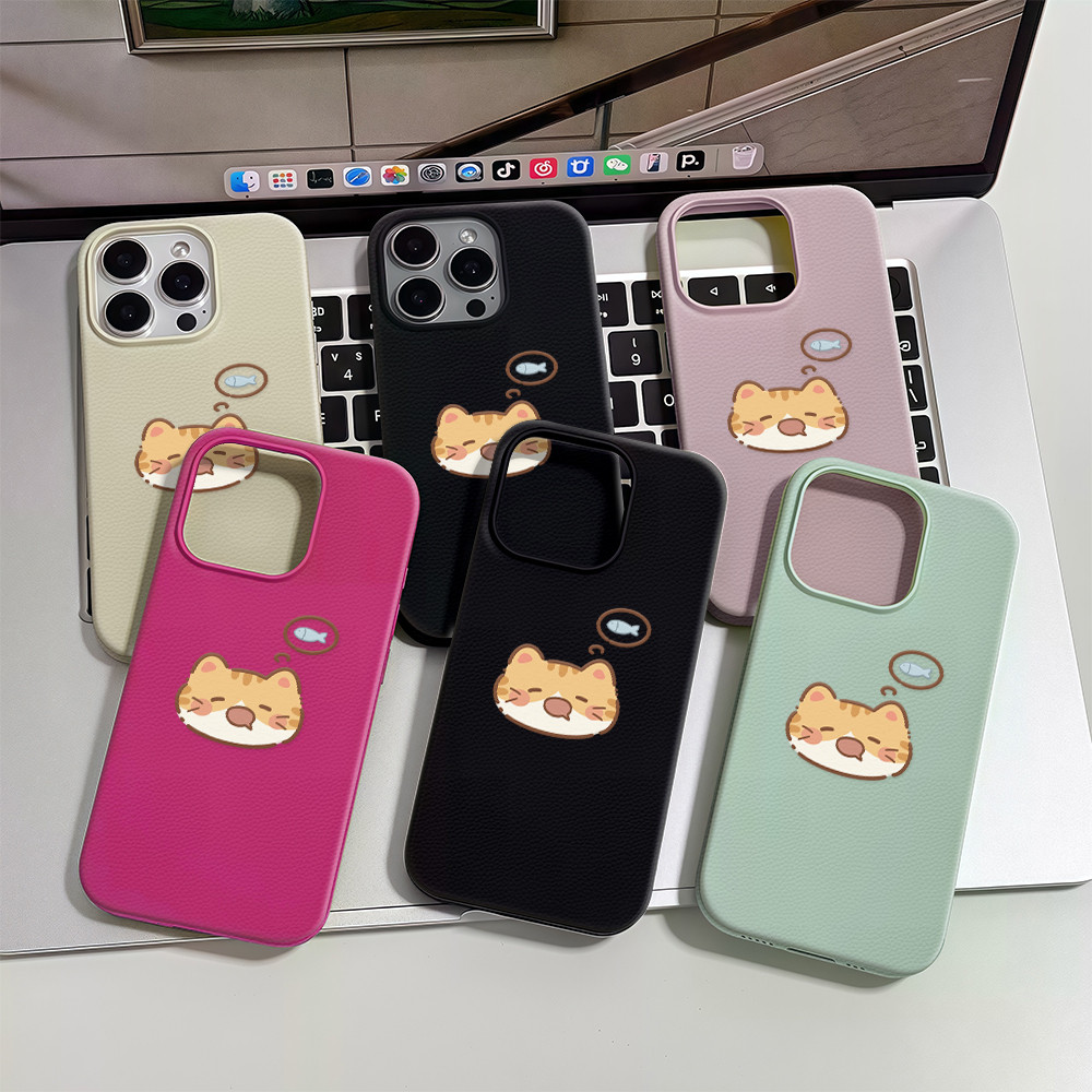 จัดส่งในพื้นที่ เคสเหมือนเปลือกลิ้นจี่ น่ารัก สวยรูปแบบ For IPhone 16 15 13 14 11 7 8plus Pro Promax X XR XS LZW117 - รูปที่ 5