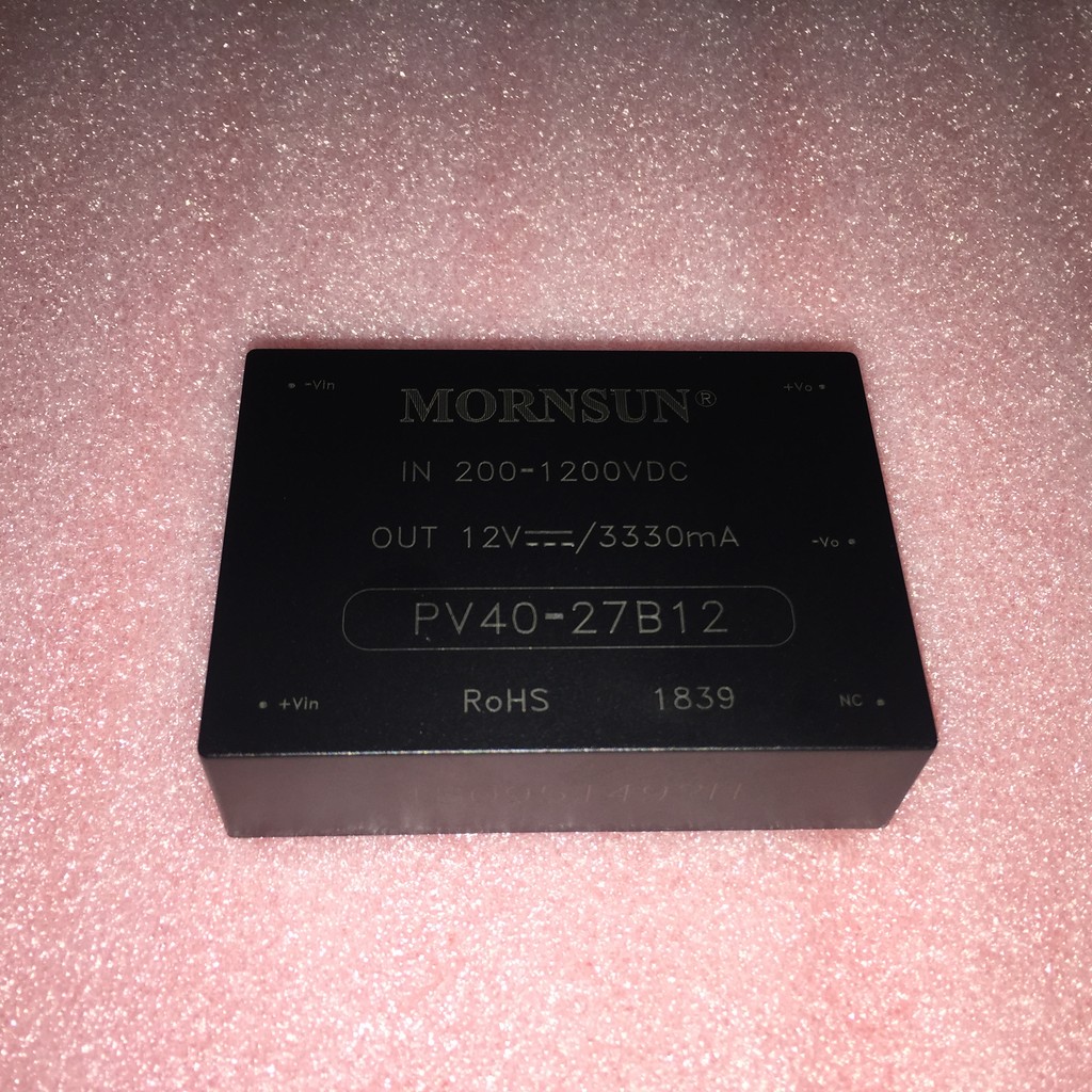 PV40-27B12 Jinshengyang 40W ใหม่โมดูลพลังงานแยก 200-1200V ถึง 12V3.33A