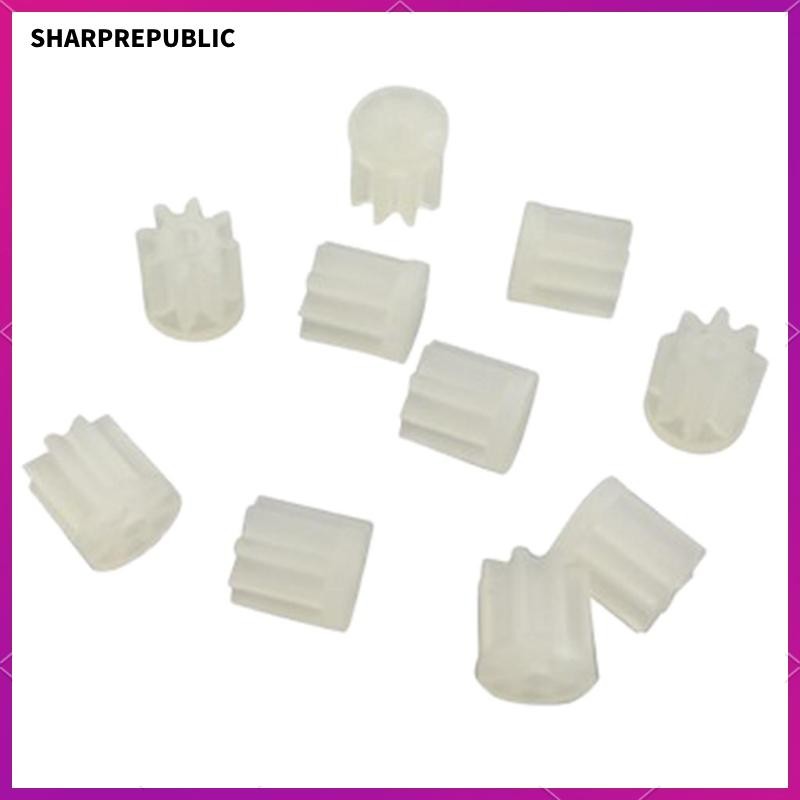 [Sharprepublic] 10 ชิ้น 8 ฟันมอเตอร์เกียร์ 0.4 Modulus สําหรับ E58 S168 JY019 RC Drone อะไหล่