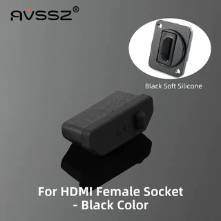 AVSSZ 20 ชิ้นเสียงและวิดีโอเชื่อมต่อซิลิโคนฝุ่น/กันน้ําสําหรับแจ็ค 3.5 6.35 USB RCA BNC RJ45 HDMI DVI VGA ซ็อกเก็ต
