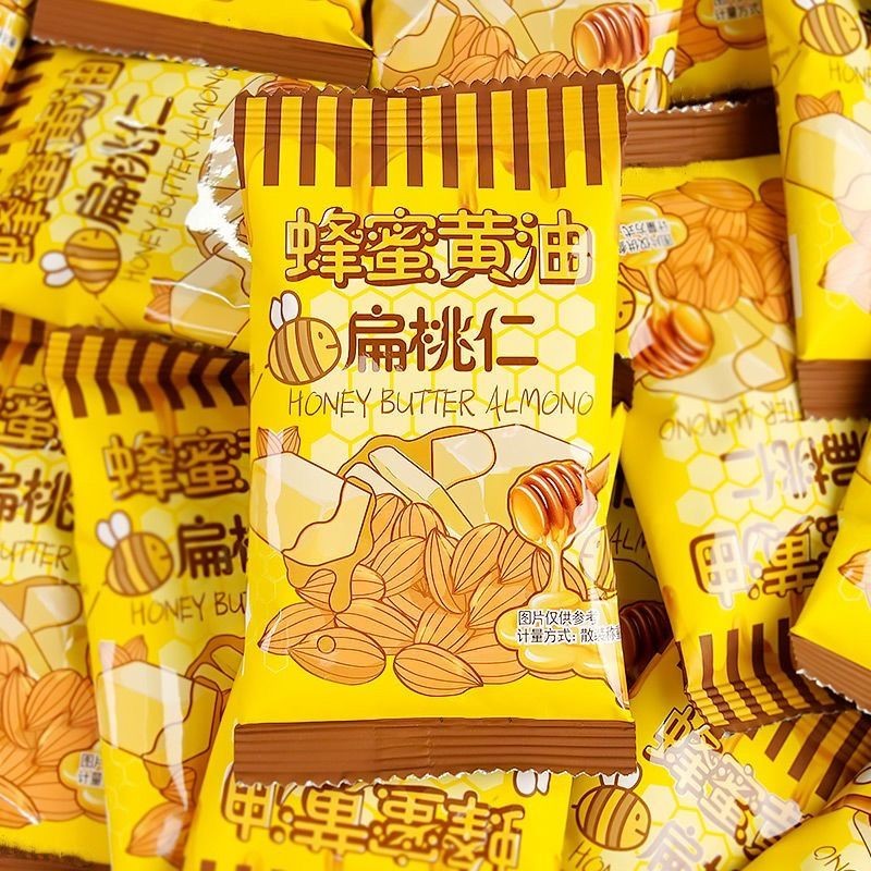 蜂蜜黄油味草莓芥末扁桃仁独立小包装无壳巴旦木仁坚果奶香Honey Butter Flavor Strawberry Mustard Amygdalus Independent Small2025082