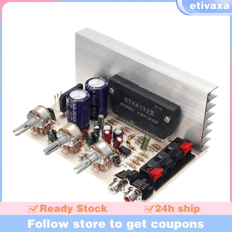 [Etivaxa] DX0408 100W ช่องดิจิตอลเสียงเครื่องขยายเสียงสเตอริโอ DC 12V สีเขียว