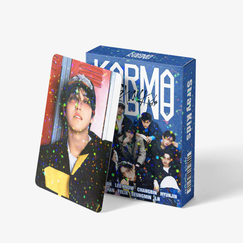45 ชิ้น KARMA STRAY KIDS Star Holographic การ์ด Lomo Permisson to Dance Love Language Photocards EN 