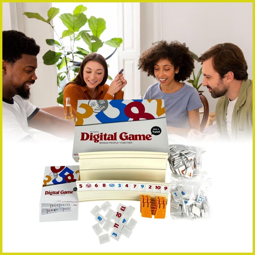 Cube Digital Game Travel Digital Game Digital Cube Game Number Cube กระเบื้องแบบพกพาชุดเกมกระดานสําห