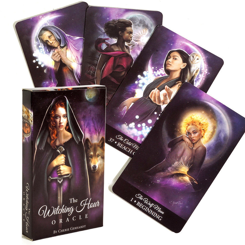 10.3 * 6 ซม. Witching Hour Oracle Card การ์ดเกมกระดานภาษาอังกฤษ Witching Hour Oracle