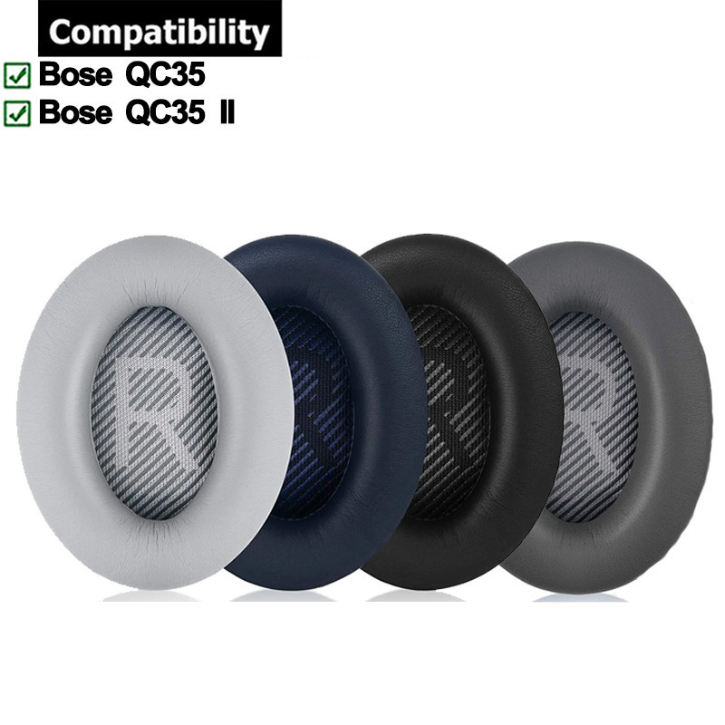 1 คู่แผ่นรองหูฟังสําหรับ Bose QC35 / QC35 II หูฟังแผ่นรองหูฟังเบาะฟองน้ําชุดหูฟัง Earmuffs
