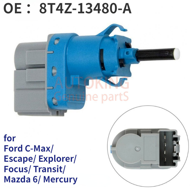 8t4z-13480-a ไฟเบรคสวิทช์สําหรับ Ford C-Max/ Escape/ Explorer/ Focus/ Transit/ Mazda 6/ Mercury