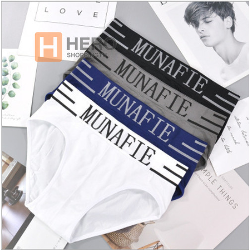 Sale‼️ 🔥กางเกงในชายขาเว้า Munafie เนื้อผ้านิ่มใส่สบาย (8825-1) เนื้อผ้าคอตตอนนุ่ม ไร้ตะเข็บ👙 hr99