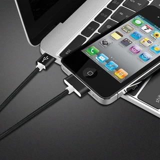สำหรับ Apple 4 / 4s iphone4s สายเคเบิลข้อมูล ipad 1 / 2/3 ชาร์จโทรศัพท์มือถือสี่แท็บเล็ตหัวหนึ่งชุด ip4 เก่า ipod widehead widehead ชาร์จเร็วสายถักเปีย