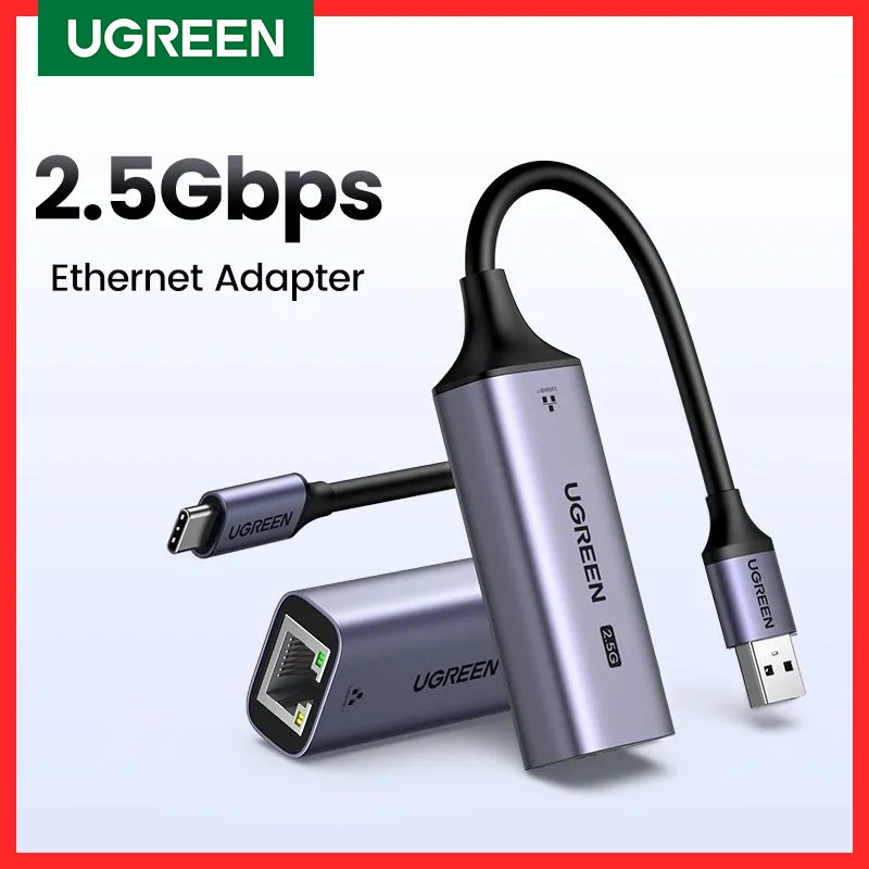 Ugreen อะแดปเตอร์ USB Ethernet 2.5G 2500Mbps USB3.0 การ์ดเครือข่ายสําหรับแล็ปท็อ