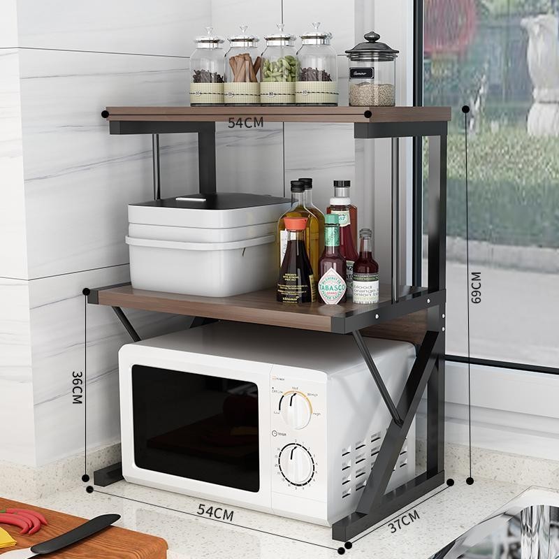 ชั้นคร่อมไมโครเวฟ มีพร้อมส่ง ชั้นวางในครัวอเนกประสงค์ คร่อมไมโครเวฟ จัดระเบียบเครื่องปรุง - รูปที่ 3