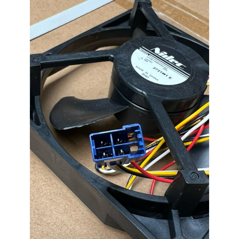 พัดลมตู้เย็นฮิตาชิแท้ (ขนาด5นิ้ว 14V DC./ 4สาย) อะไหล่ตู้เย็นแท้