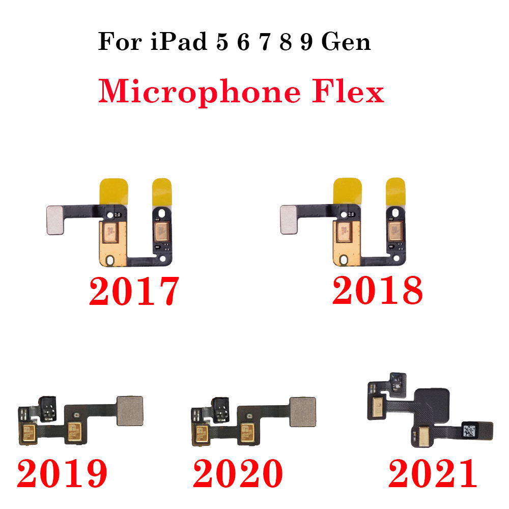 1 ชิ้นไมโครโฟนลําโพง Flex สาย MIC Ribbon สําหรับ iPad 5 6 7 8 9 5th 6th 7th 8th 9th Gen 2017 2018 2019 2020 2021