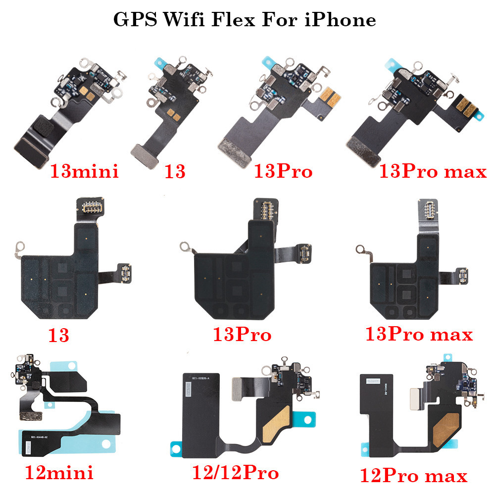 1 ชิ้น Wifi GPS Flex อะไหล่ซ่อมสําหรับโทรศัพท์ 12 13 Pro Max mini Wifi สัญญาณเสาอากาศ Flex Cable อะไหล่