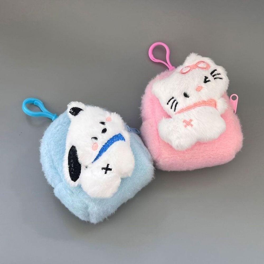 UUMIR จี้กระเป๋านักเรียน,hello Kitty Pochaccoกระเป๋าใส่เหรียญสามมิติ,จี้คู่ของขวัญกระเป๋าเก็บหูฟังตุ๊กตา