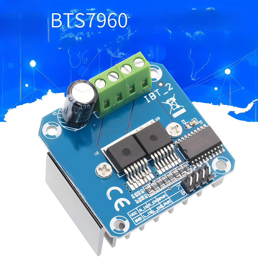 allgen โมดูลขับมอเตอร์ BTS7960 43A ควบคุม การจำกัดกระแสไฟฟ้า