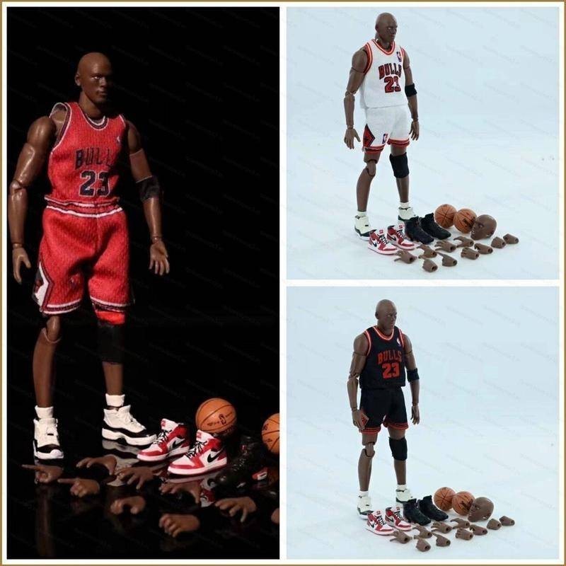 Mafex Basketball Star Michael Jordan Figure Anime Bulls Real Clothes No. 23 Action Figure Collection ตุ๊กตาของเล่นตุ๊กตาของขวัญสําหรับเด็ก