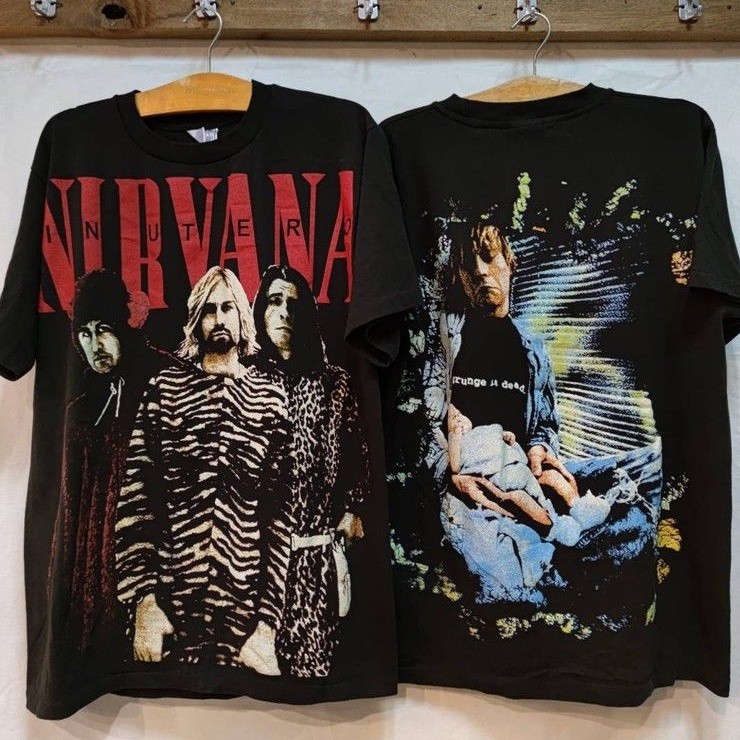 เสื้อยืด Ovp Bootleg Nirvana Kurt Cobain ( แขนสั้น )