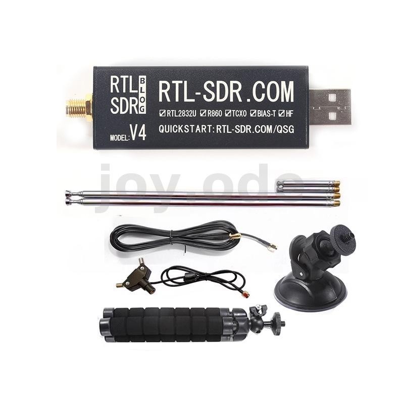 Rtl-sdr Blog RTL SDR V4 R828D RTL2832U 1PPM TCXO SMA RTLSDR ซอฟต์แวร์กําหนดวิทยุเสาอากาศDipoleอเนกปร