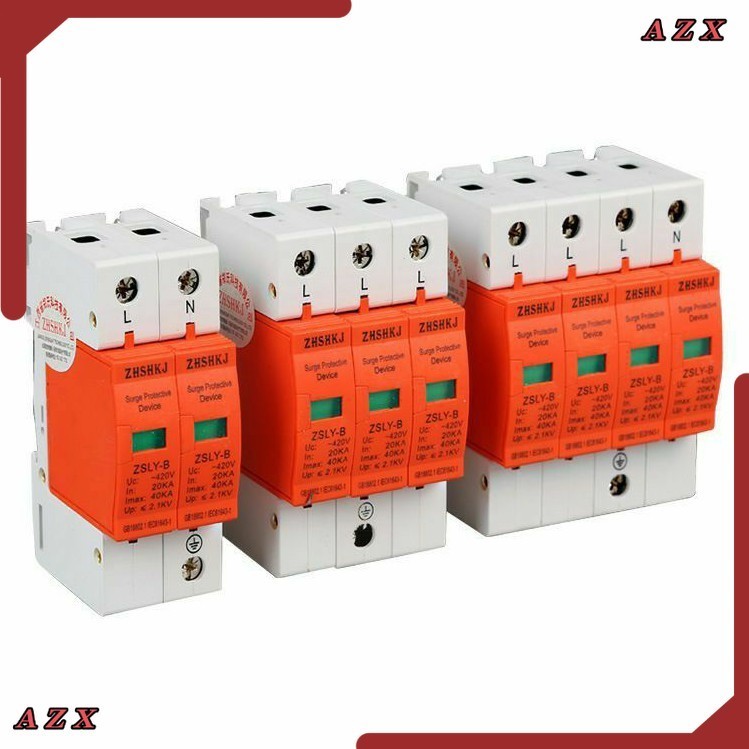 ใน กทม SPD ป้องกันฟ้าผ่า AC 420V 30KA 1P 2P 3P 4P สินค้าพร้อมส่ง  ส่งของทุกวัน