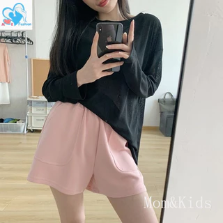 แม่ & เด็ก 5 สีขนาดใหญ่หลวมกว้างขากางเกงขาสั้นคลอดบุตรฤดูร้อนการตั้งครรภ์ เลกกิ้ง กางเกงคลอดบุตร