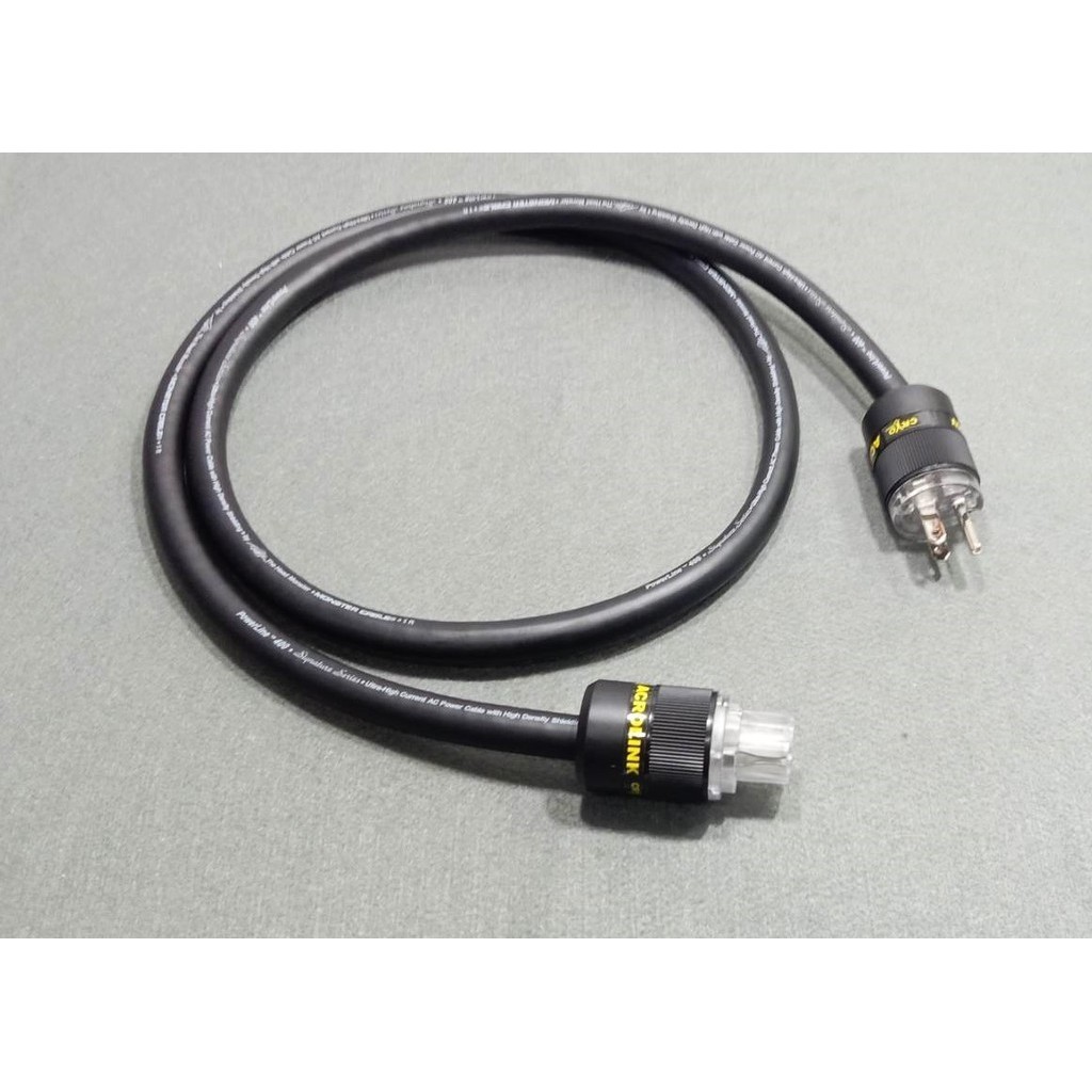 .สายไฟ Monster แบบไม่หุ้มตาข่าย Cable  PowerLine 400 Signature Series หัวท้าย Acrolink cryo ..