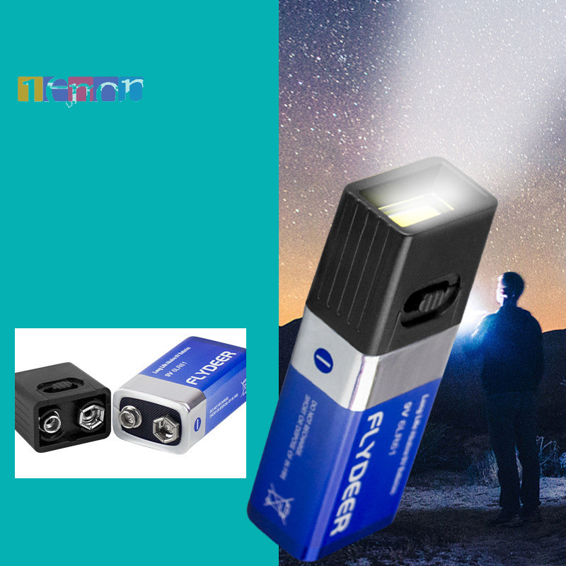 [Lemon] ไฟฉาย 9V 9V LED Key Light 6F22 COB ไฟทํางานกลางแจ้งไม่รวมใหม่