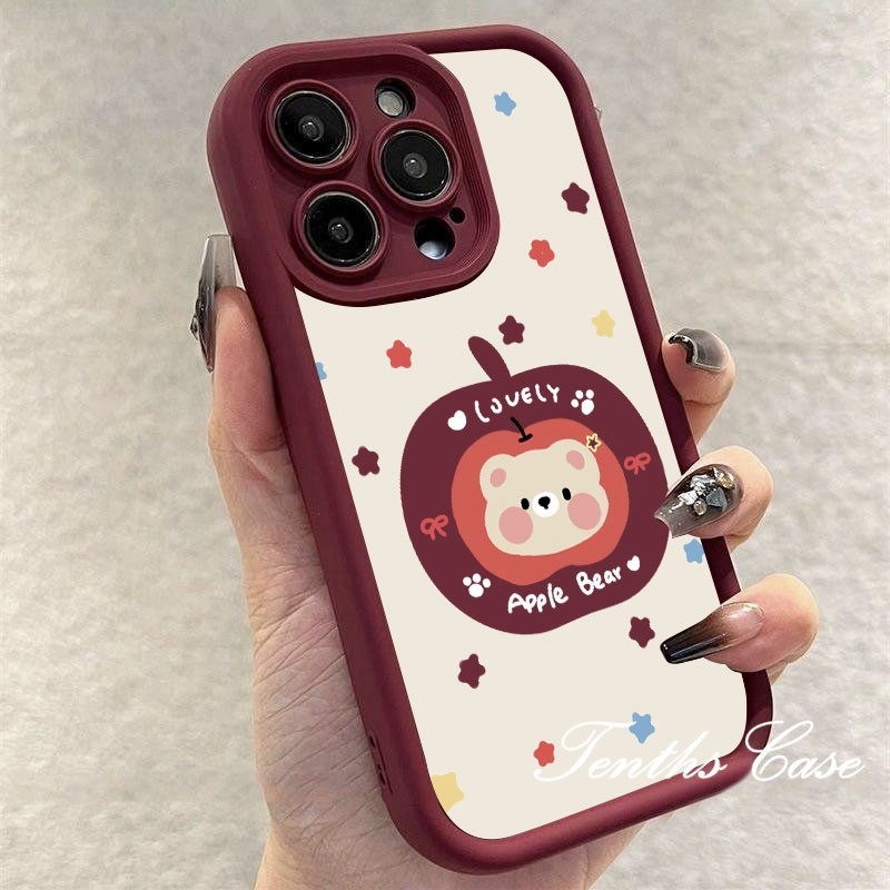 ใหม่ Angel Eye สําหรับ Redmi A3 13C 12 12C 10C 10 10A 9 9A 9C A1 9T หมายเหตุ 13 12 11s 10 10s Pro Apple Bear ดาวเคสโทรศัพท์ปกอ่อน