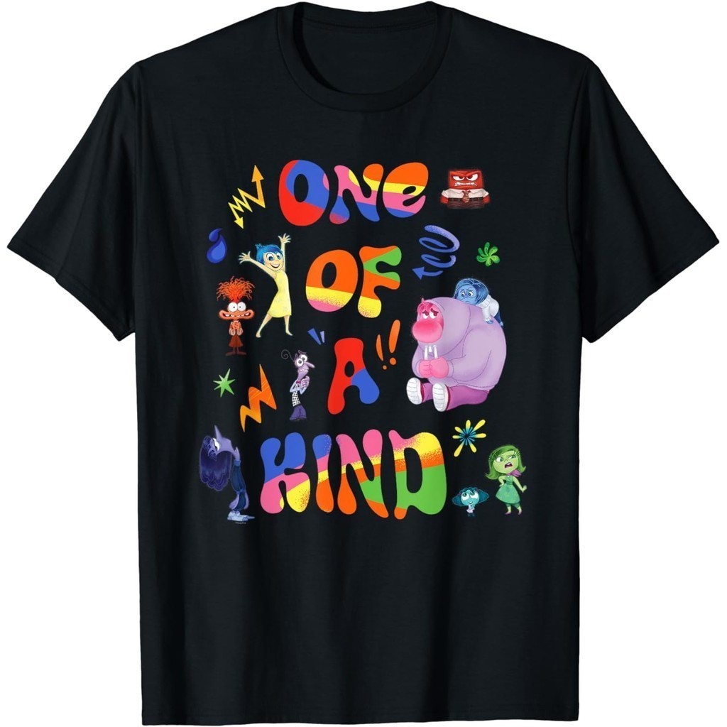 ขายร้อน Pixar Inside Out 2 เสื ้ อยืดคอ O-neck กราฟิก 100 % สําหรับผู ้ ชาย s-5xl