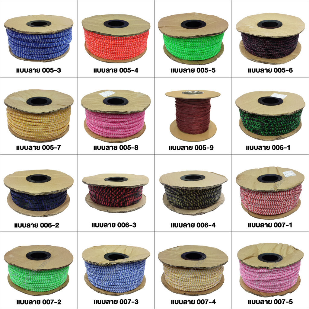 [ 1 เมตร ] สายถัก 4mm Expandable Braided Cable Sleeving ปลอกหุ้มสายไฟไนล่อน อย่างหนา ทนความร้อน Cable Sleeving ปลอกหุ...