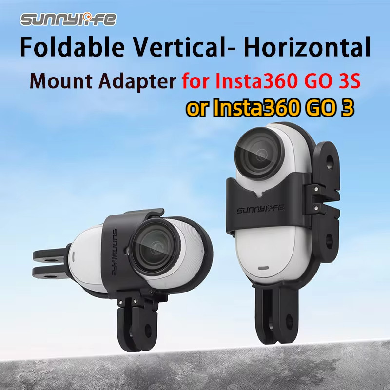 Sunnylife สําหรับ Insta360 GO 3/GO 3S Mount อะแดปเตอร์มัลติฟังก์ชั่นขยายวงเล็บ Quick Release Action กล้องกรอบอุปกรณ์เสริม
