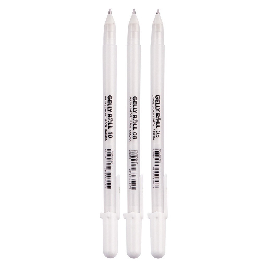SAKURA ART GELLY ROLL PEN OPAQUE WHITE COLOUR