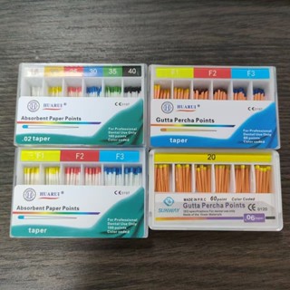 5/10 กล่องทันตกรรม Gutta Percha Points Taper 15-40 กระดาษดูด…