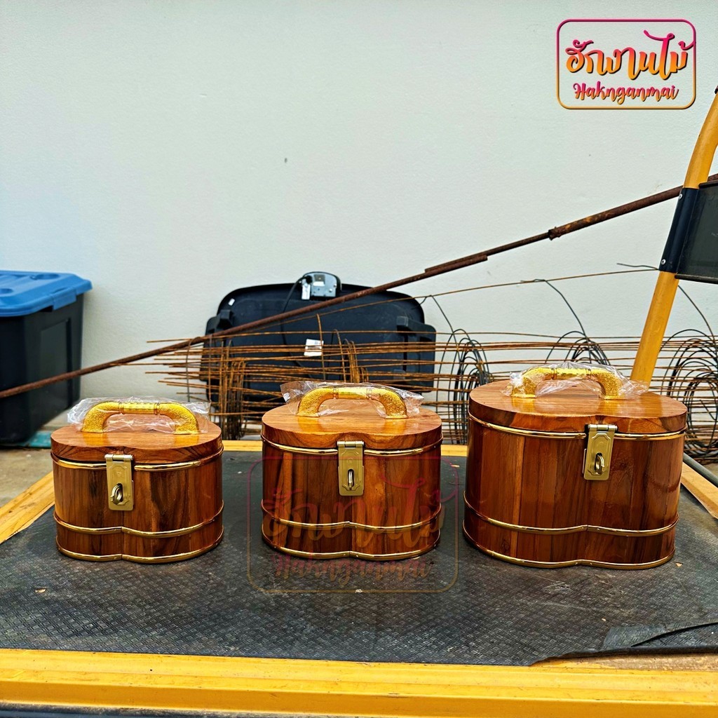 HNGM กระปุกออมสินไม้สัก ทรงหัวใจไม้สัก ราคาส่ง