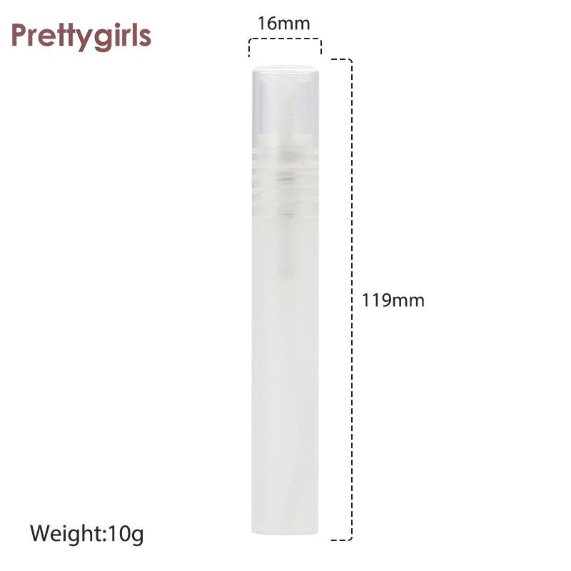 PY.th10ml ขวดสเปรย์พลาสติกฝ้าน้ําหอมเครื่องสําอางแบบพกพา Fine Mist ขวดบรรจุย่อย-PY
