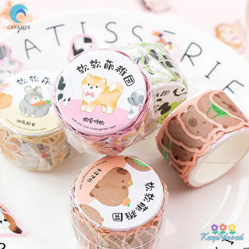 ผู้รักษาประตู 100แผ่นการ์ตูนกราฟฟิตีสัตว์เล็กตกแต่งเทปสร้างสรรค์บัญชีมือภาพตัดปะวัสดุสติกเกอร์ม้วนโรงเรียนเครื่องเขียนใหม่